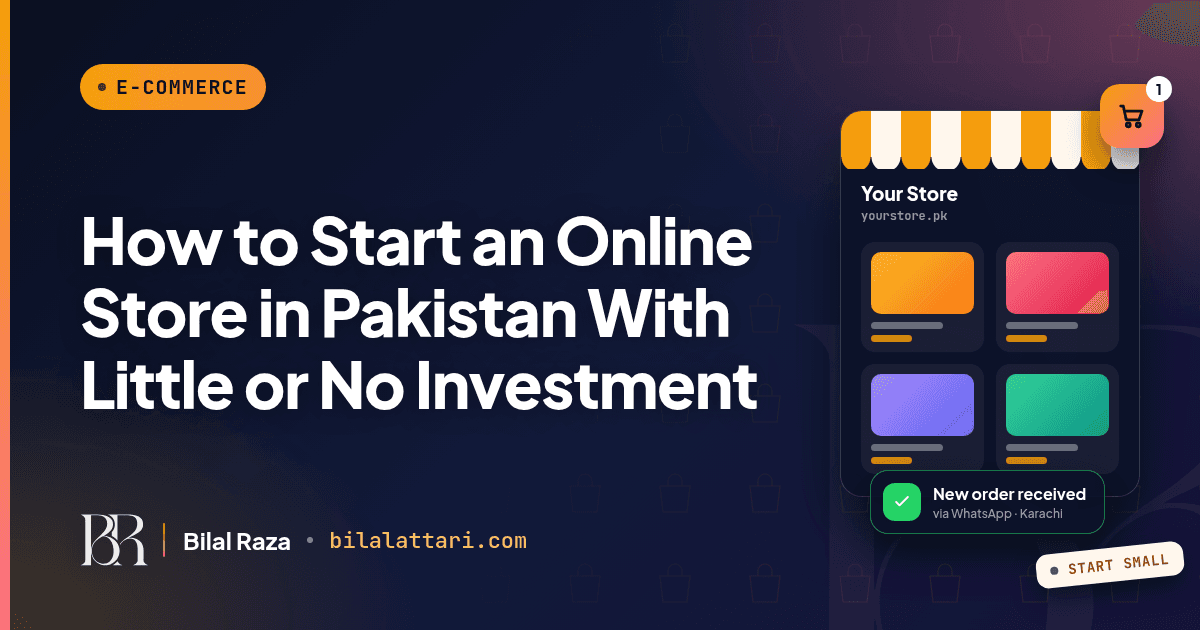 How to Start an Online Store in Pakistan With Little or No Investment