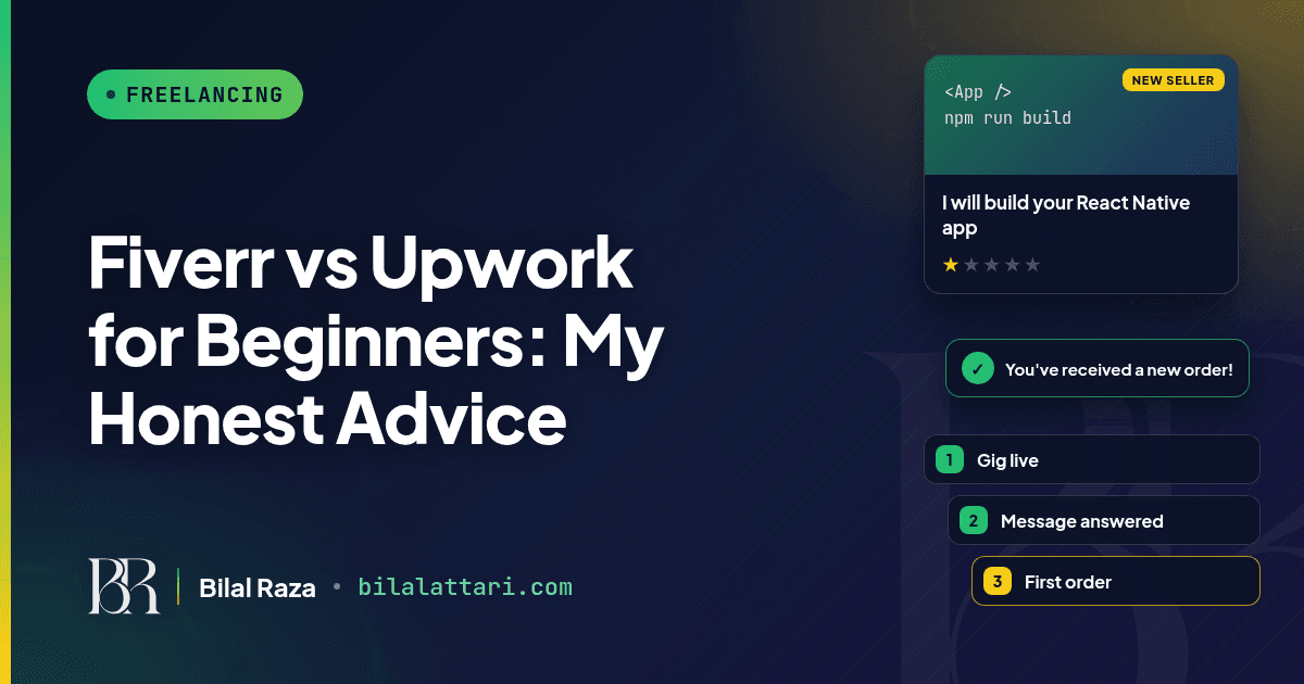 Fiverr vs Upwork for Beginners: My Honest Advice (Build Real Projects First)